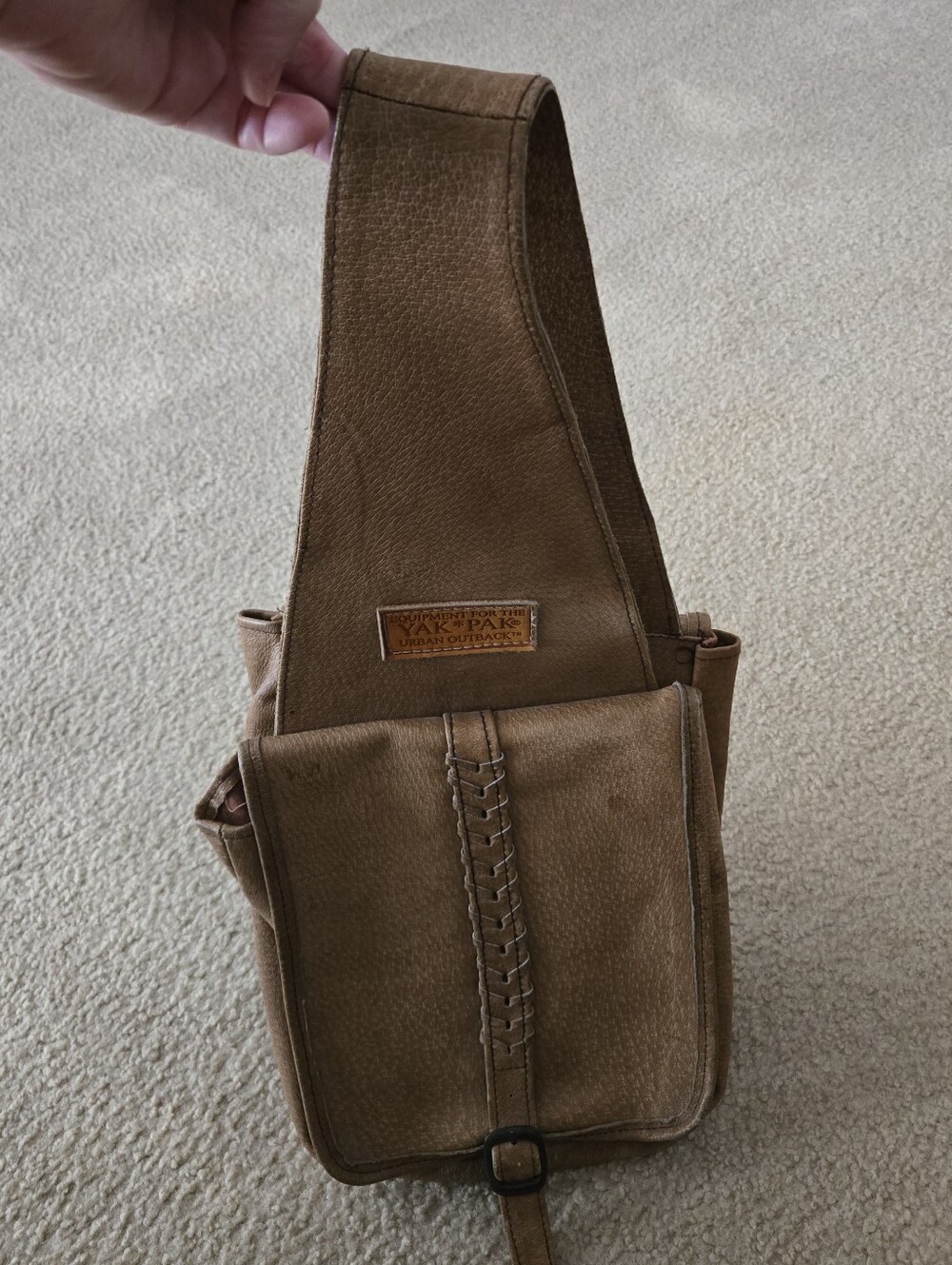 YAK PAK Leather Saddle Bag Vintage